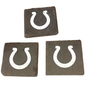 Slate Coasters with Horseshoe Design